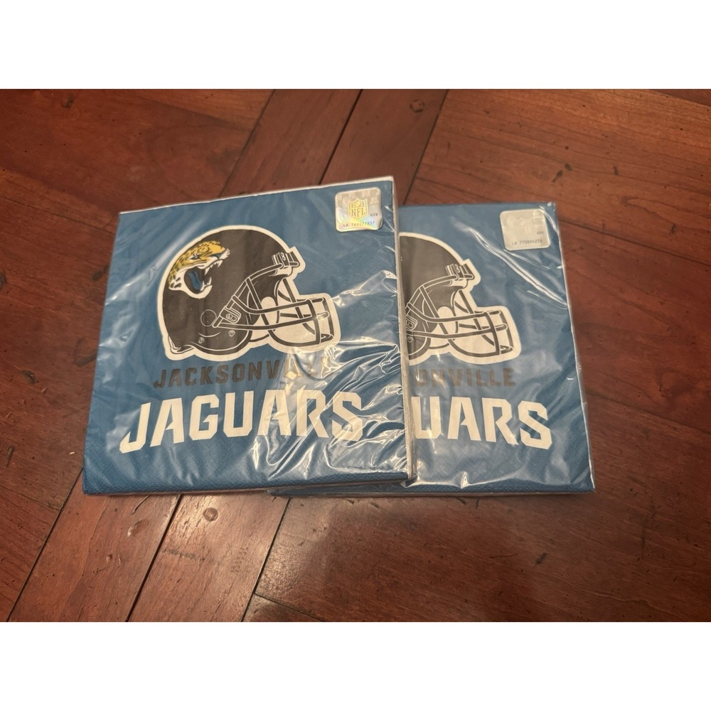 Jacksonville Jaguars 32 2-Ply Paper‎ Napkins NFL Party Supplies